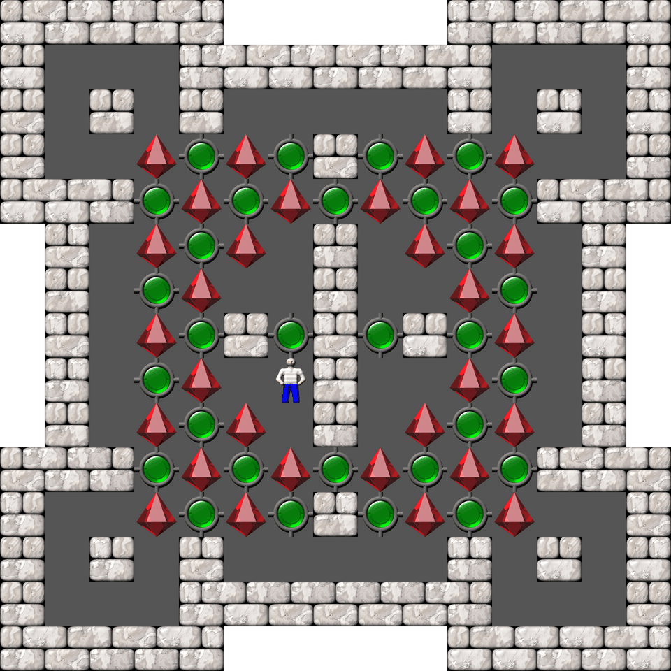 Sokoban Sasquatch 07 Arranged level 38